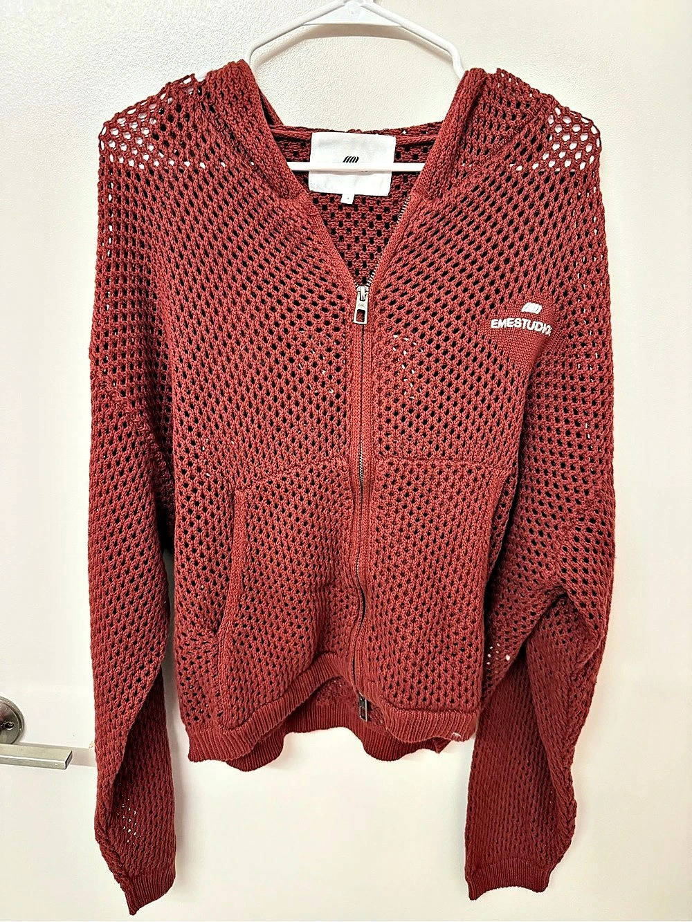 EMESTUDIOS Women SMALL Zip Front Sweater Size Small Like New